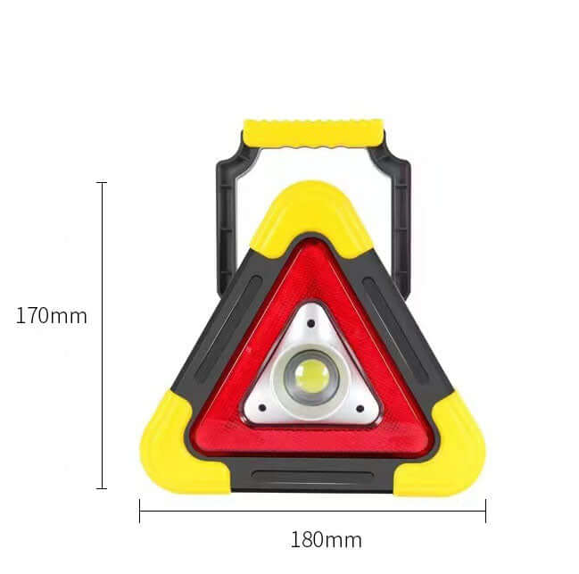 Lampe d'urgence LED 2-en-1 avec panneau solaire portable