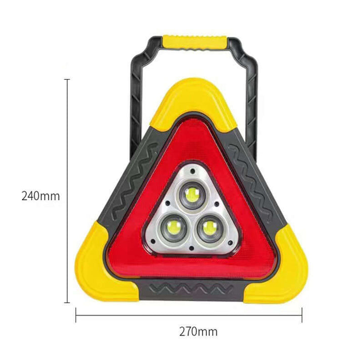 Lampe d'urgence LED 2-en-1 avec panneau solaire portable