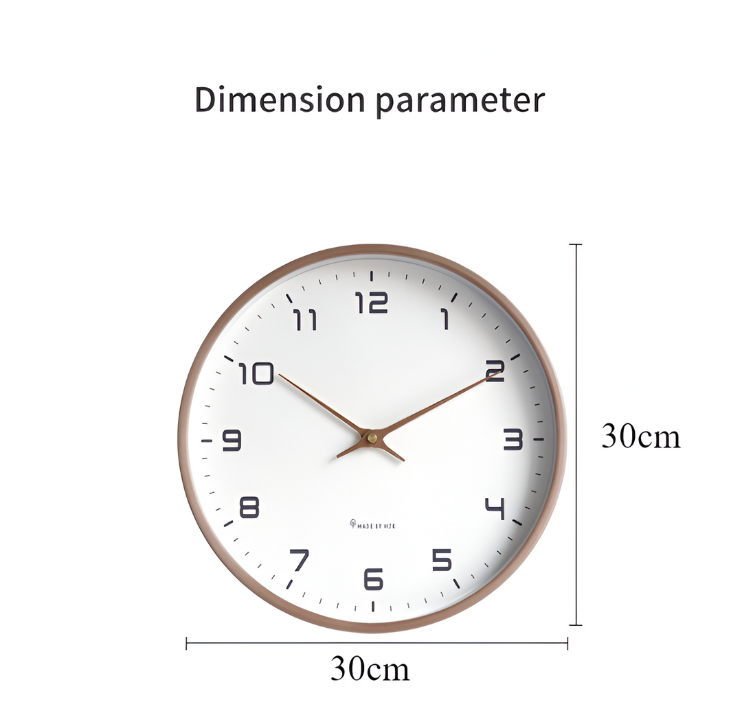Reloj de Pared de Madera Redondo Nórdico