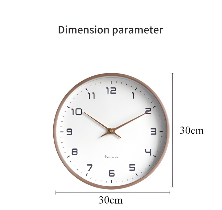Reloj de Pared de Madera Redondo Nórdico