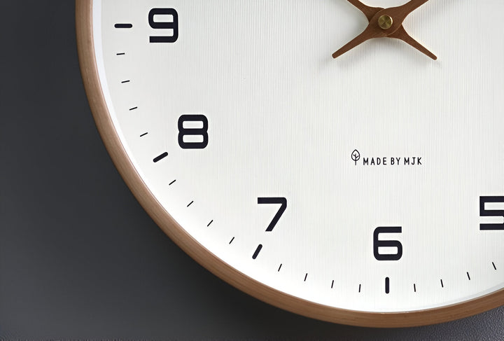 Reloj de Pared de Madera Redondo Nórdico