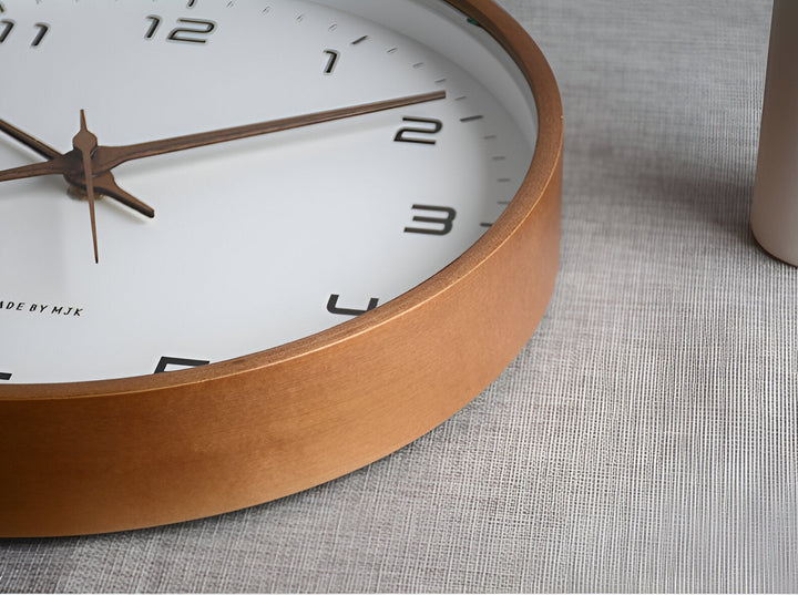 Reloj de Pared de Madera Redondo Nórdico