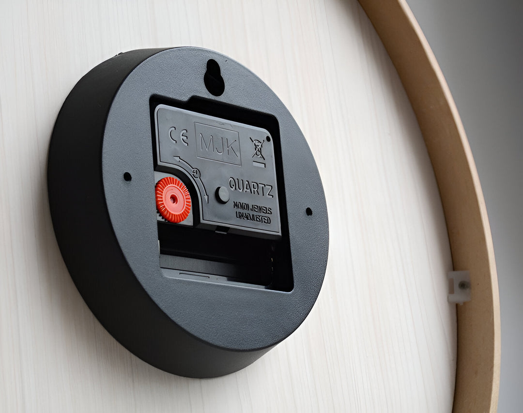Reloj de Pared de Madera Redondo Nórdico
