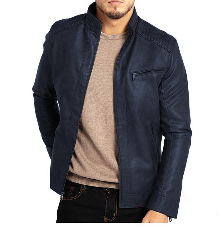 Giacca in Pelle Elegante per Uomini - Stile Senza Tempo