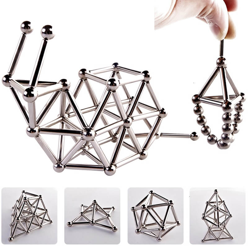 Ensemble de 36 bâtons de construction magnétiques pour jouets éducatifs Ensemble de 36 bâtons de construction magnétiques pour jouets éducatifs