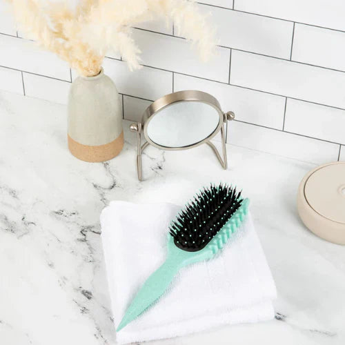 Brosse boucles 3-en-1 : définition, volume, anti-frisottis.  Cheveux ondulés/bouclés.  Design ergonomique.