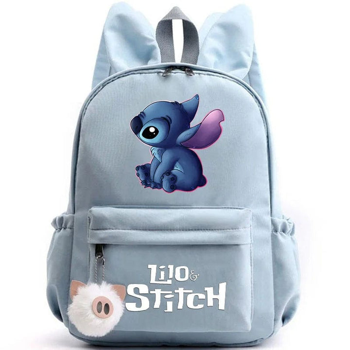 Cartable enfant, design mignon, compartiments multiples, porte-clés inclus. Idéal rentrée scolaire.
