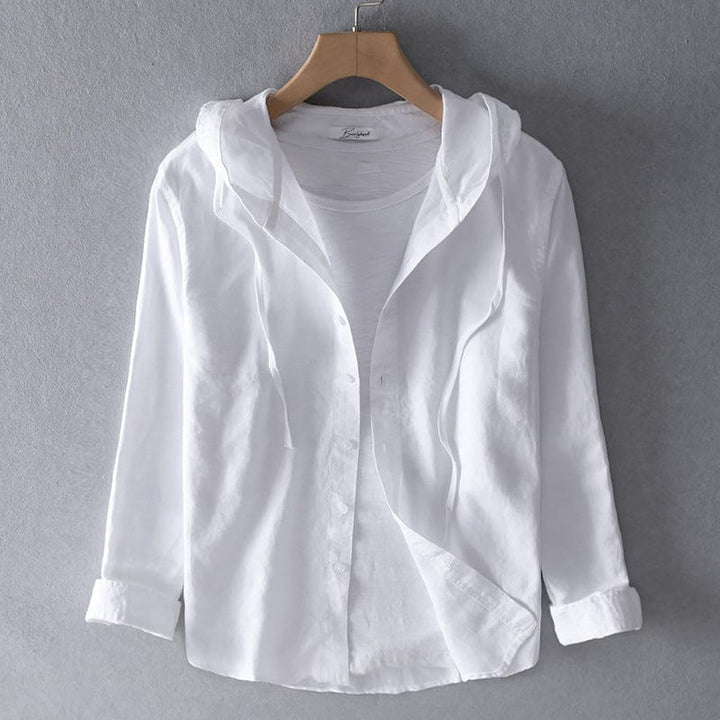 Chemise lin été: coupe classique, tissu léger et respirant, confort optimal.