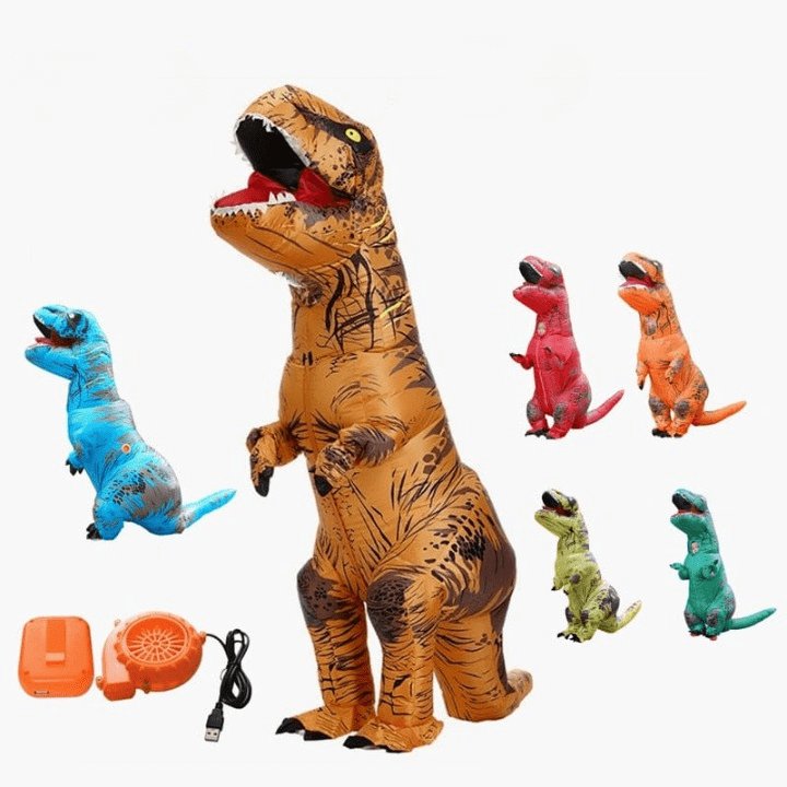 Costume dinosaure gonflable, enfant & adulte. Carnaval, léger, confortable.