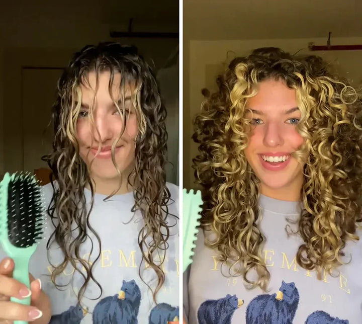 Cepillo CurlPro Mujer: Rizos Definidos, Anti-Frizz