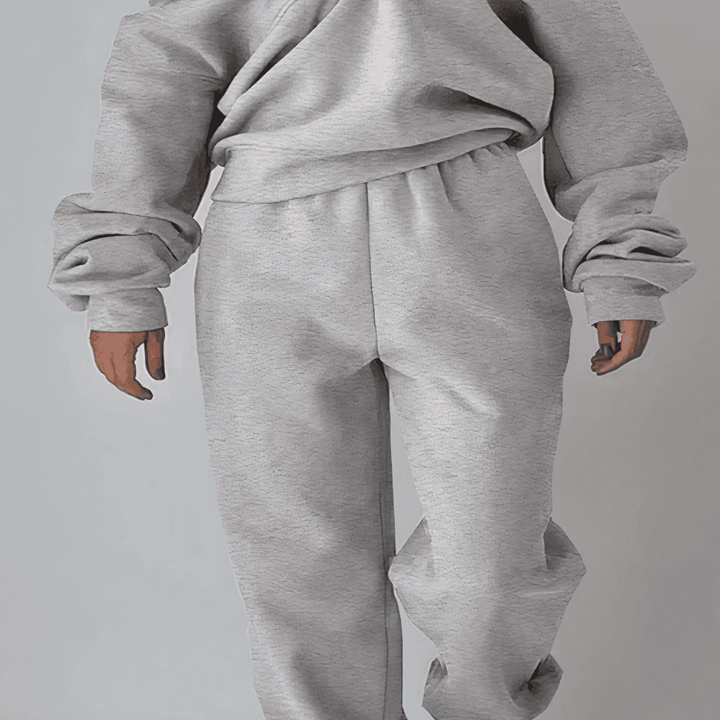 Ensemble survêtement polaire femme : sweat zippé & pantalon.  Confortable et stylé.