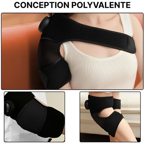 Genouillère Chauffante Anti-Arthrose Unisexe avec Massage