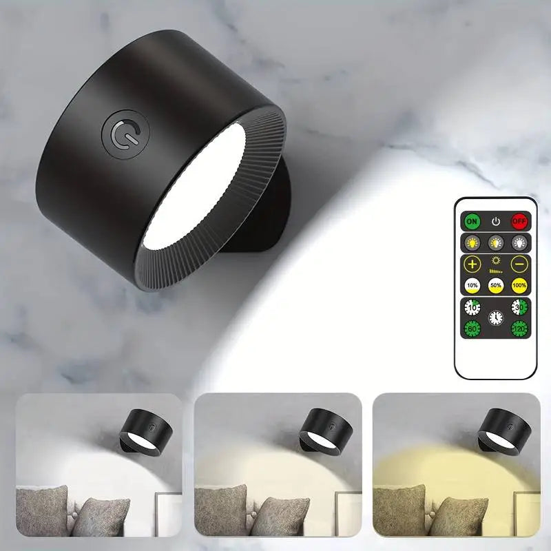 Lampe LED sans fil, design moderne, 360°, éclairage d'ambiance.