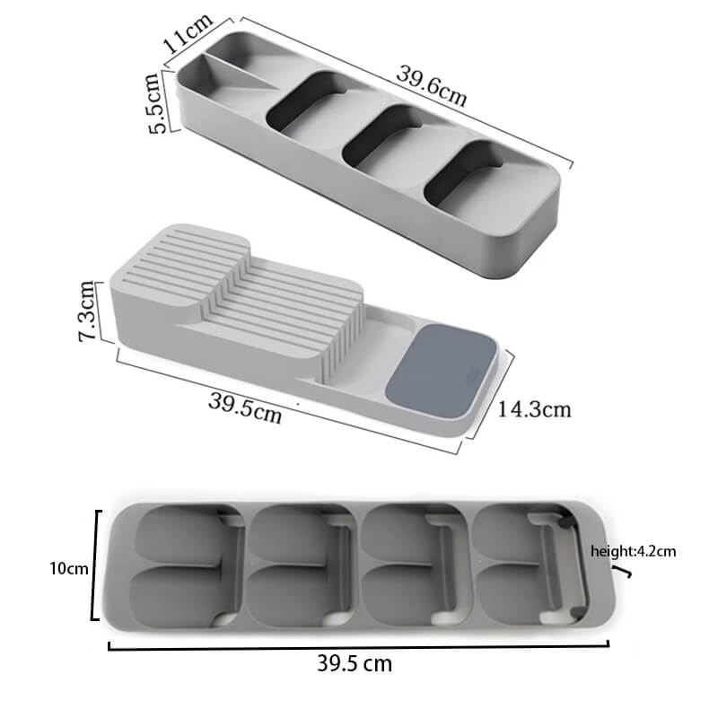 Organisateur de tiroirs pour couverts. Rangement cuisine gain de place.  Design ergonomique,  facile à nettoyer.