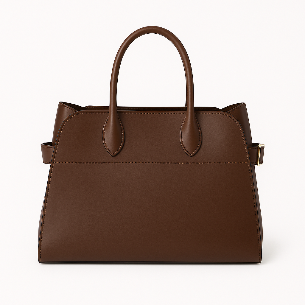 "Sac à main NOXA design minimaliste en cuir, vue avant, couleur noire; chic et structuré pour un style urbain et élégant."