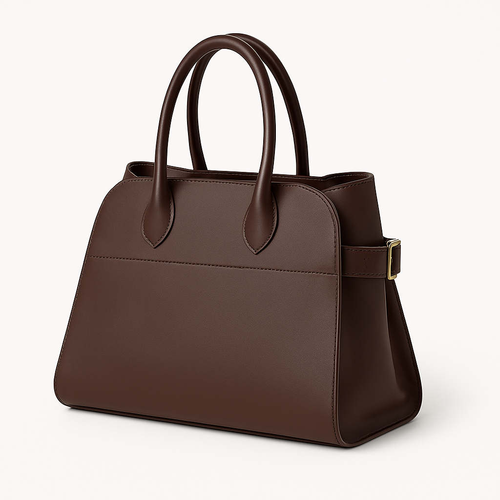 "Sac à main NOXA design minimaliste en cuir, vue avant, couleur noire; chic et structuré pour un style urbain et élégant."