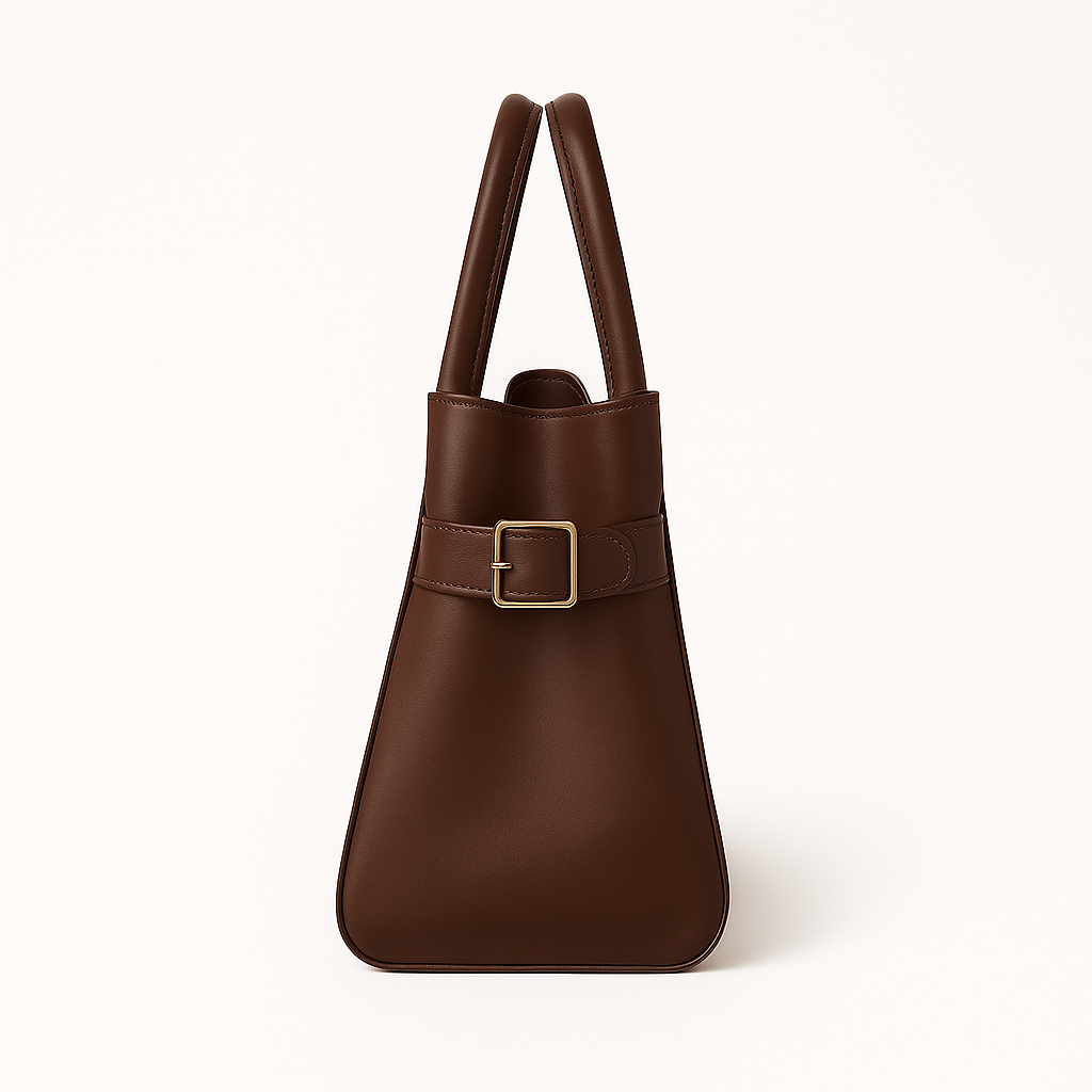 "Sac à main NOXA design minimaliste en cuir, vue avant, couleur noire; chic et structuré pour un style urbain et élégant."