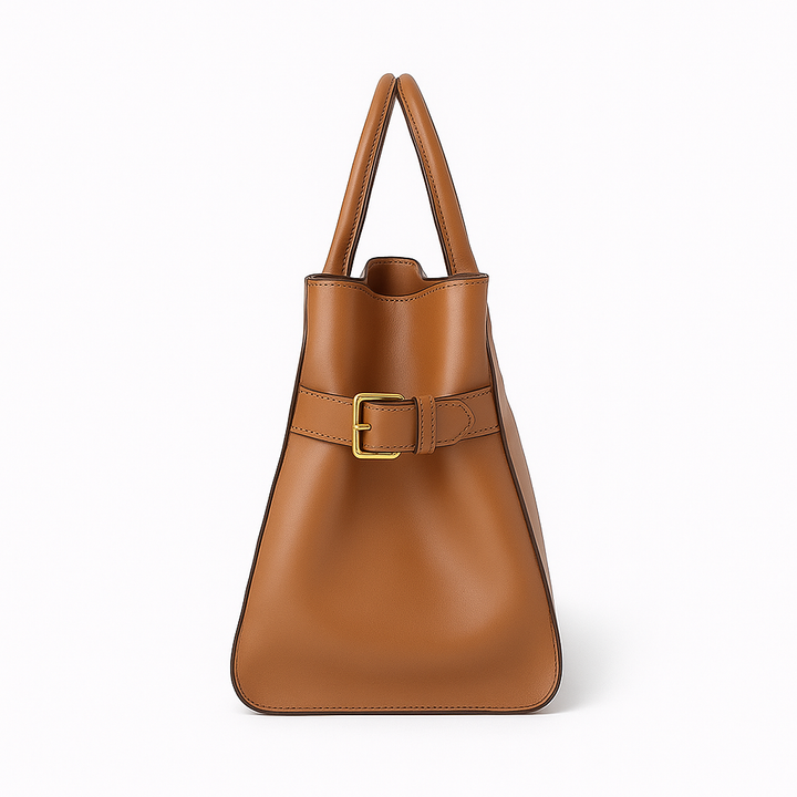 "Sac à main NOXA design minimaliste en cuir, vue avant, couleur noire; chic et structuré pour un style urbain et élégant."