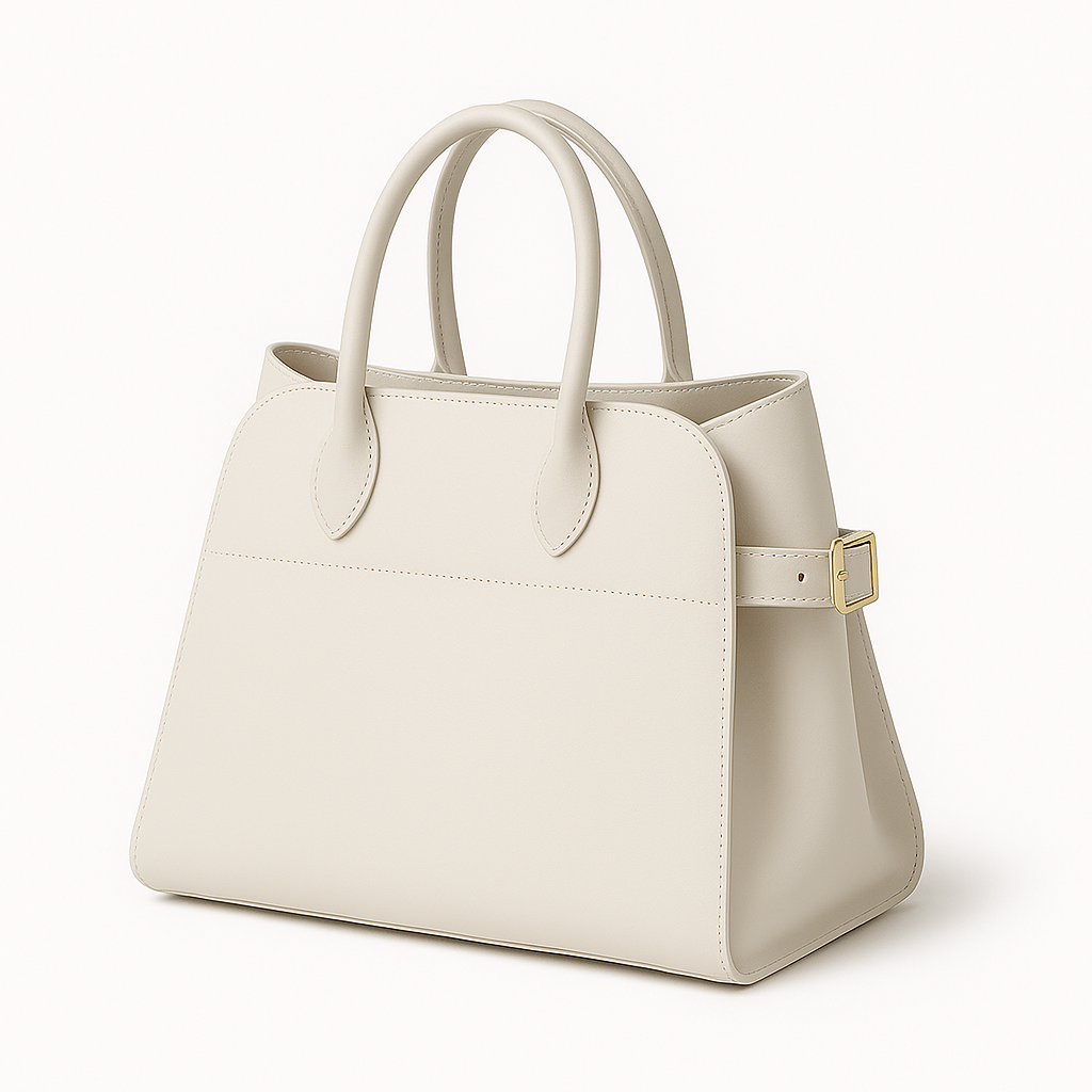 "Sac à main NOXA design minimaliste en cuir, vue avant, couleur noire; chic et structuré pour un style urbain et élégant."