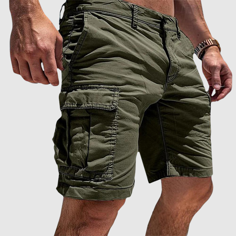 Shorts cargo homme, coupe décontractée, poches multiples, tissu léger et confortable, idéal été.