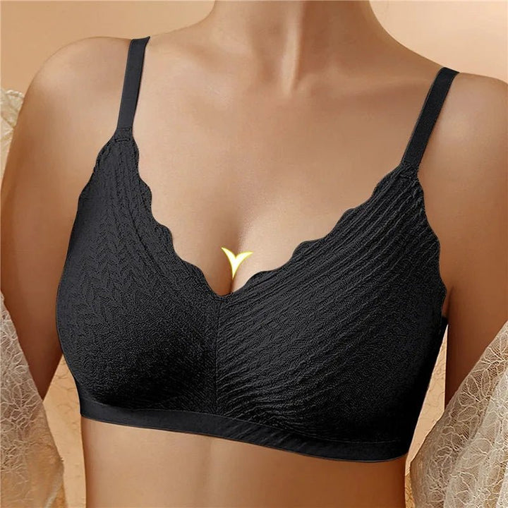 Soutien-gorge push-up sans armatures, confort optimal.  Maintien parfait, tissu doux et respirant. Bretelles réglables.