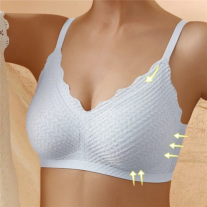Soutien-gorge push-up sans armatures, confort optimal.  Maintien parfait, tissu doux et respirant. Bretelles réglables.