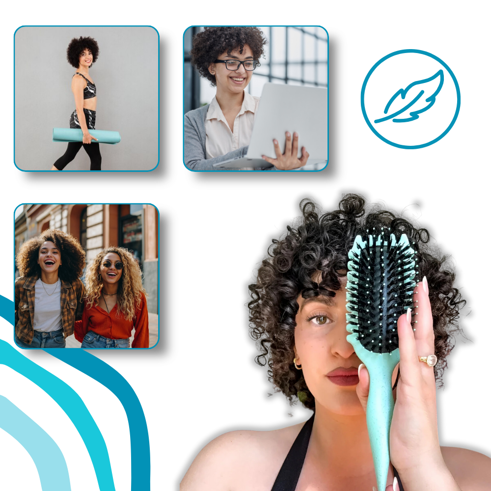 Brosse démêlante et définissante pour boucles - Ozerty