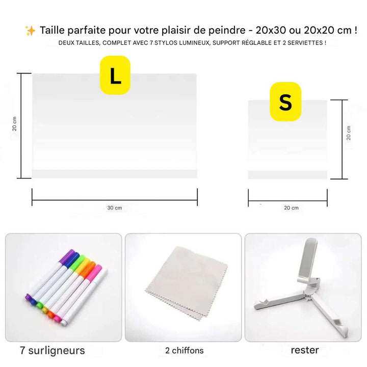 ✨ Kiddli - Planche à dessin LED pour une créativité lumineuse