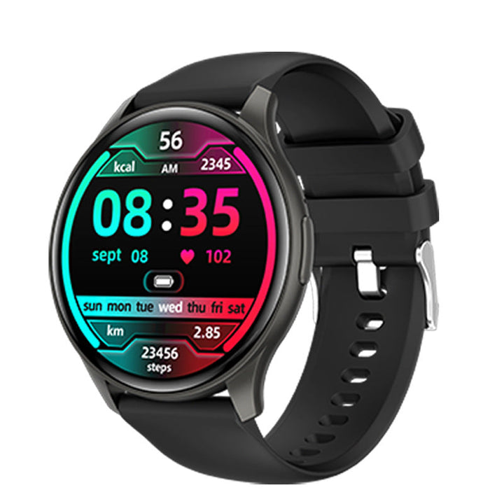 Smartwatch étanche avec appels, assistant vocal, suivi du sommeil et de la forme physique.