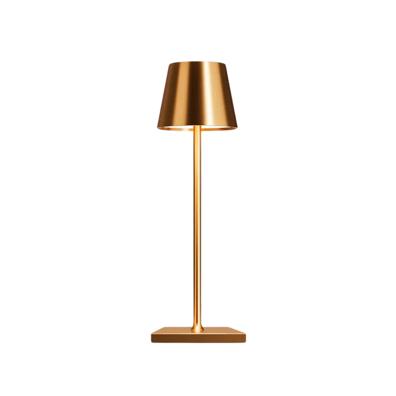 Lampe d'ambiance LED rechargeable, design contemporain, lumière douce pour la détente.