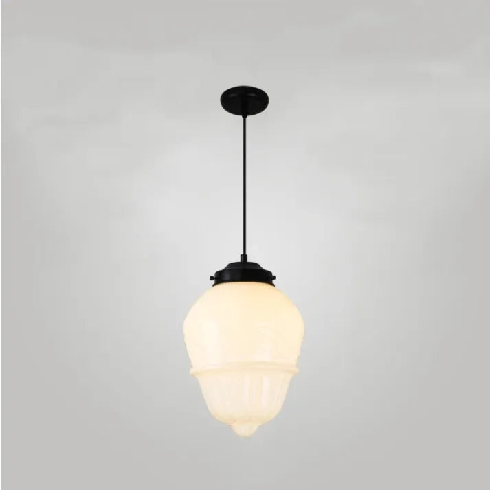 Suspension Vintage Géométrique Blanc Mat