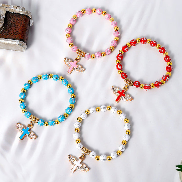 Bracelet Croix Aile d'Ange