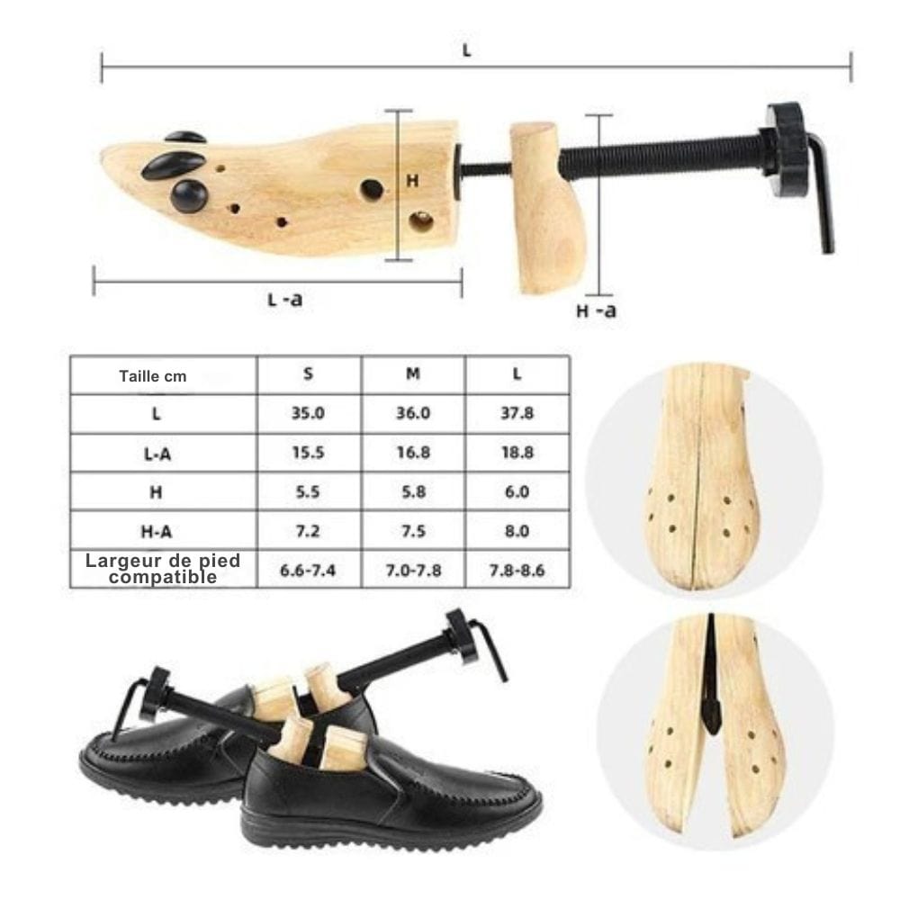 FlexWood Schuhdehner für angepassten Komfort