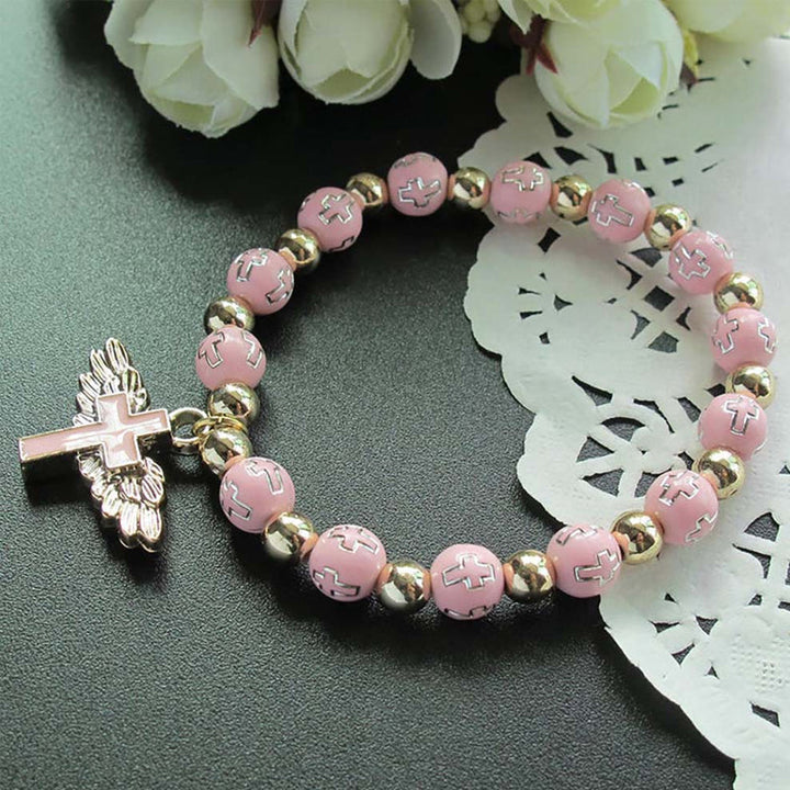 Bracelet Croix Aile d'Ange