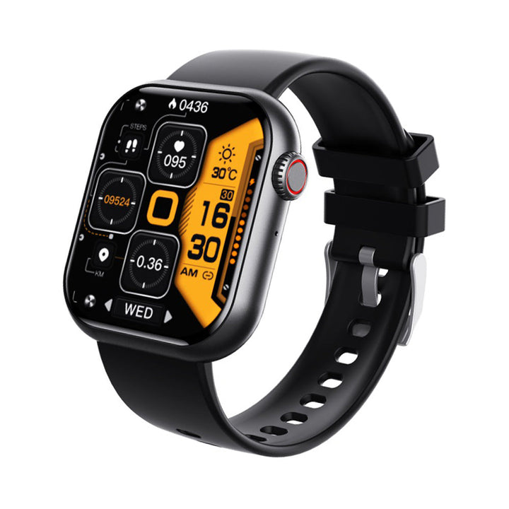 Montre connectée unisexe étanche, suivi cardiaque, O2, sommeil & fitness. Appels Bluetooth.