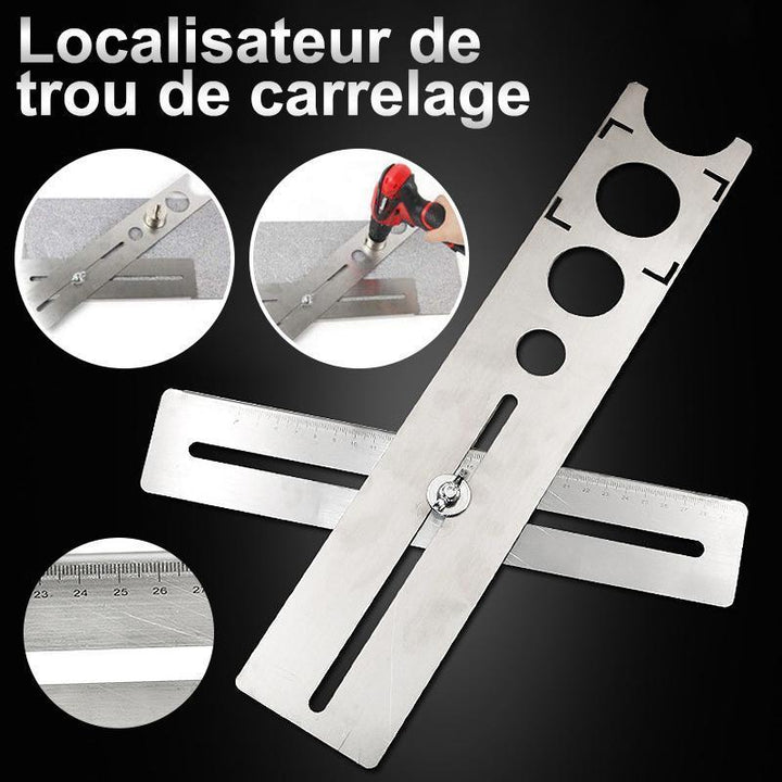 Localisateur de Trou pour Carrelage en Acier Inoxydable