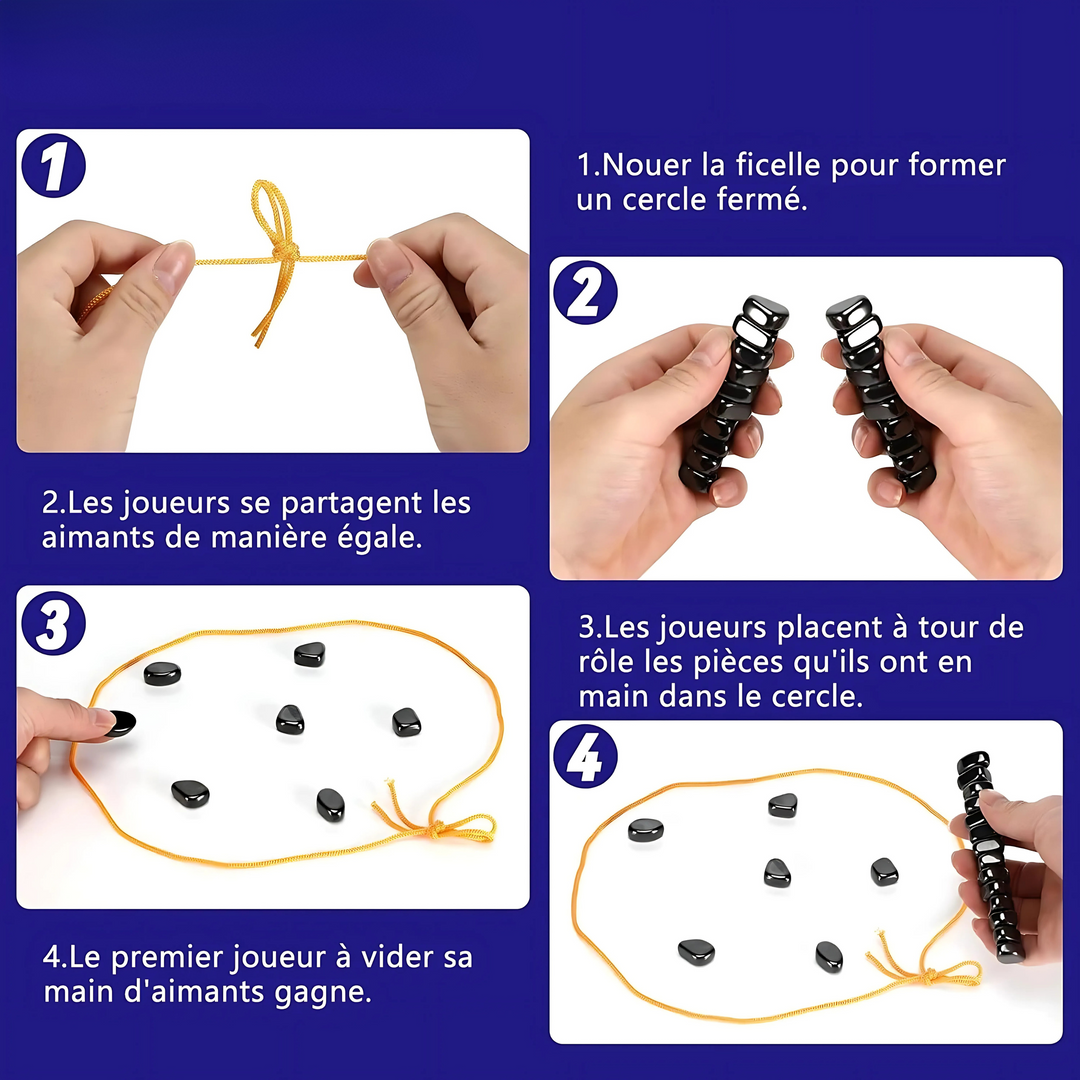 Opvouwbare magnetische schaakset