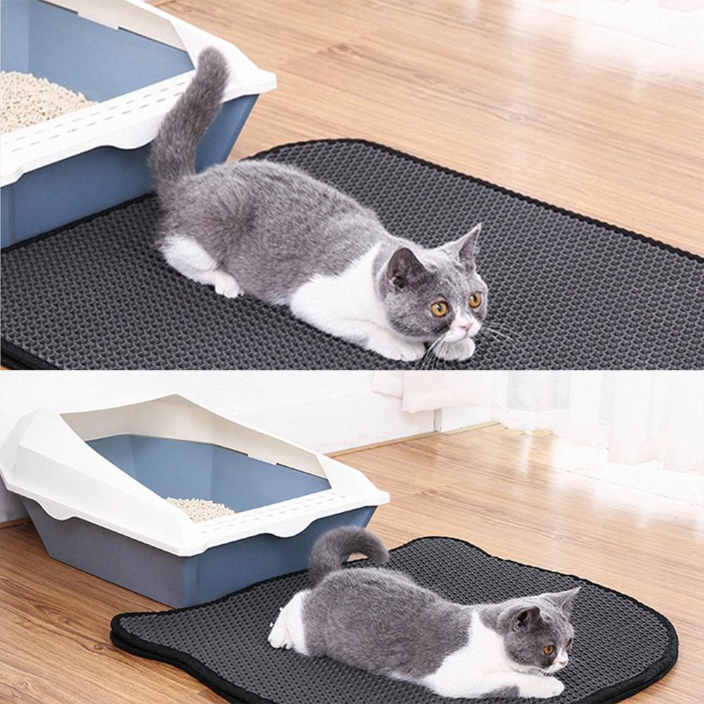 Tapis de Litière Antidérapant pour Chats