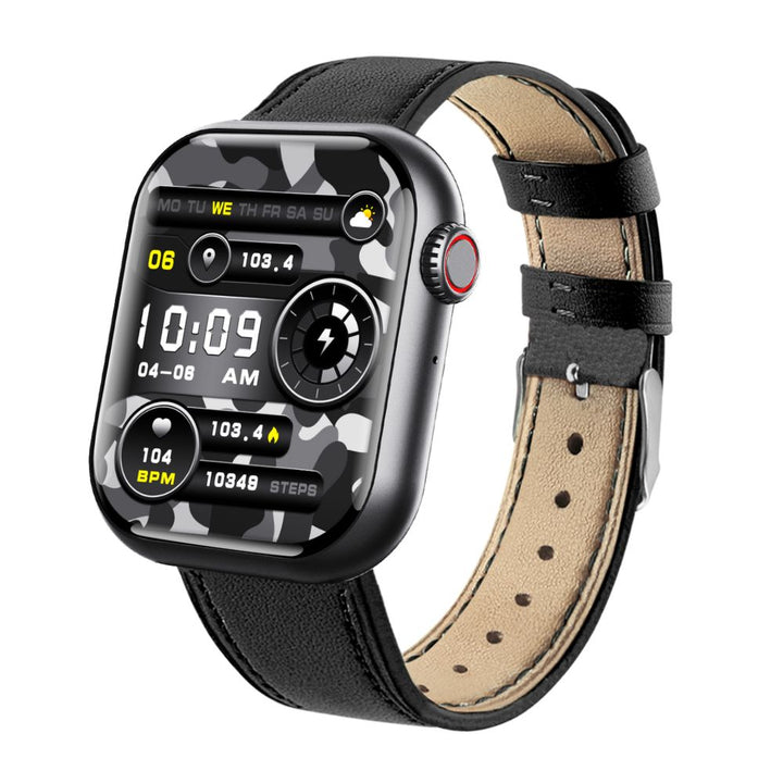 Montre connectée unisexe étanche, avec surveillance de la tension artérielle et du sommeil.