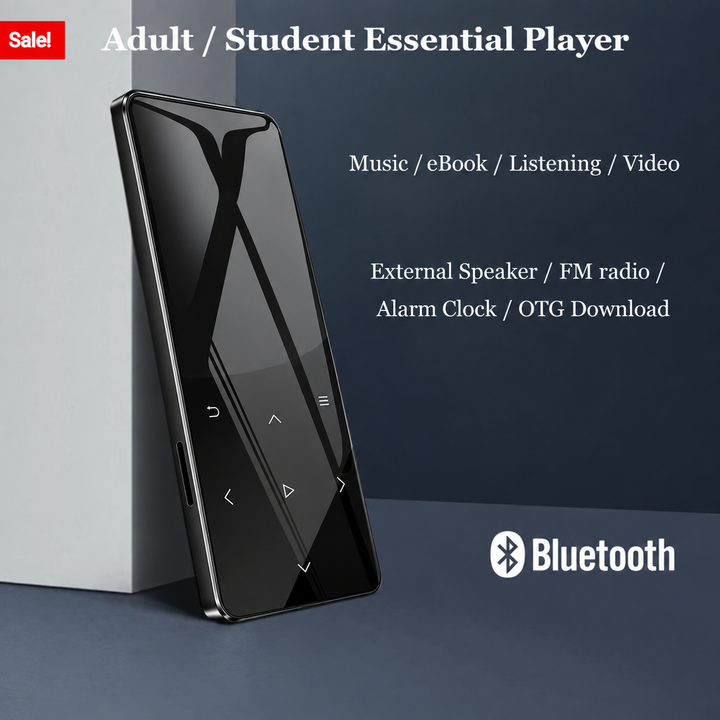 Leitor MP3 Bluetooth de alta fidelidade: música e entretenimento