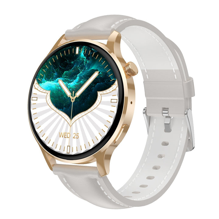 Smartwatch étanche avec appels Bluetooth, suivi du sommeil et de la fréquence cardiaque.