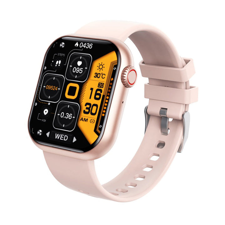 Montre connectée étanche unisexe pour le sport, avec suivi O2 et du sommeil.