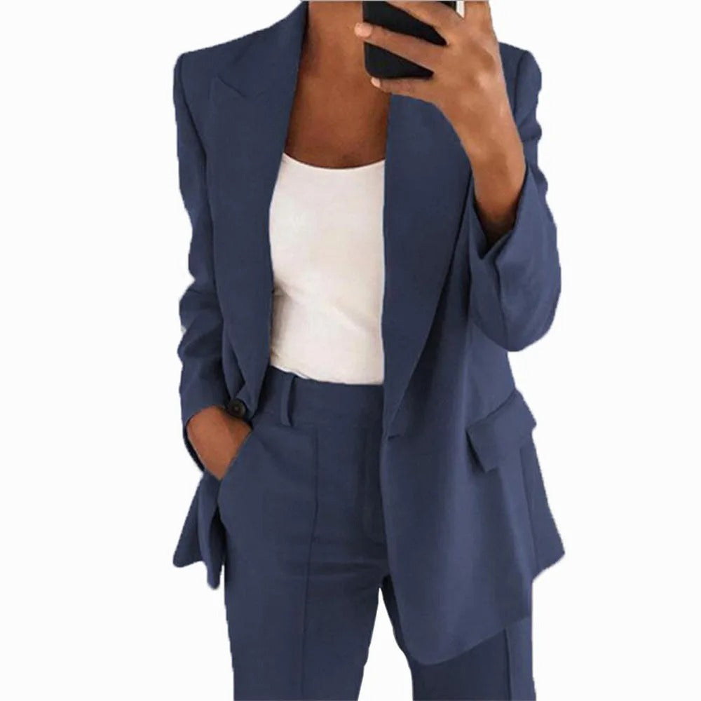 Conjunto Blazer y Pantalón Mujer - Traje Dos Piezas Elegante