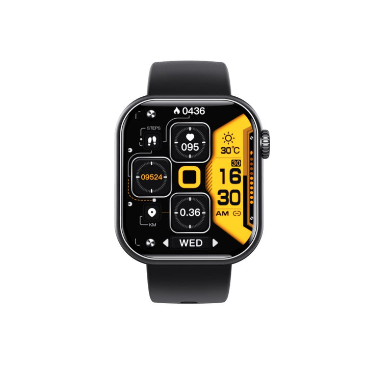Smartwatch étanche pour la santé, avec capteurs de fréquence cardiaque, O2 et sommeil.