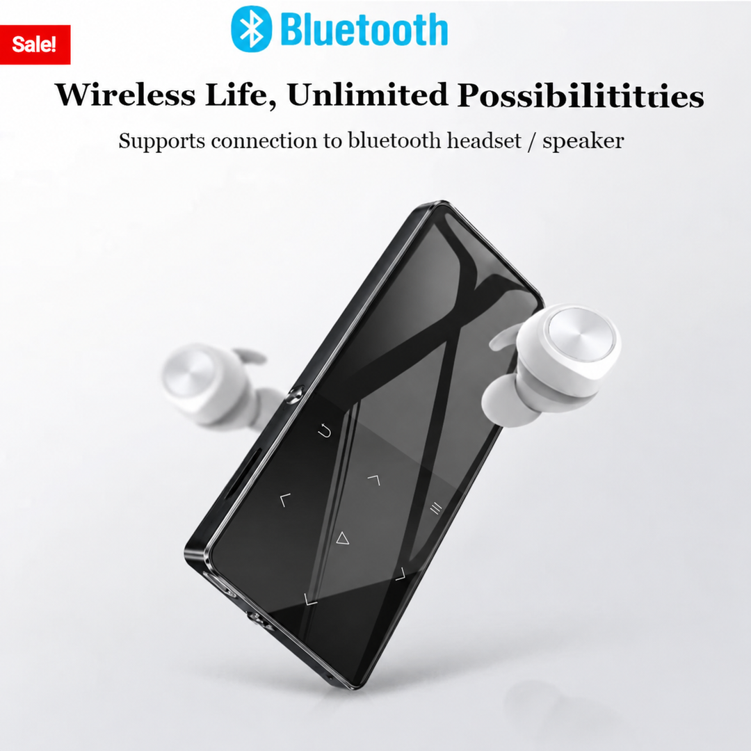 Leitor MP3 Bluetooth de alta fidelidade: música e entretenimento