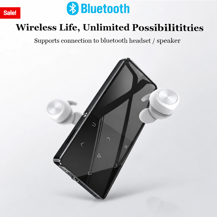 Leitor MP3 Bluetooth de alta fidelidade: música e entretenimento