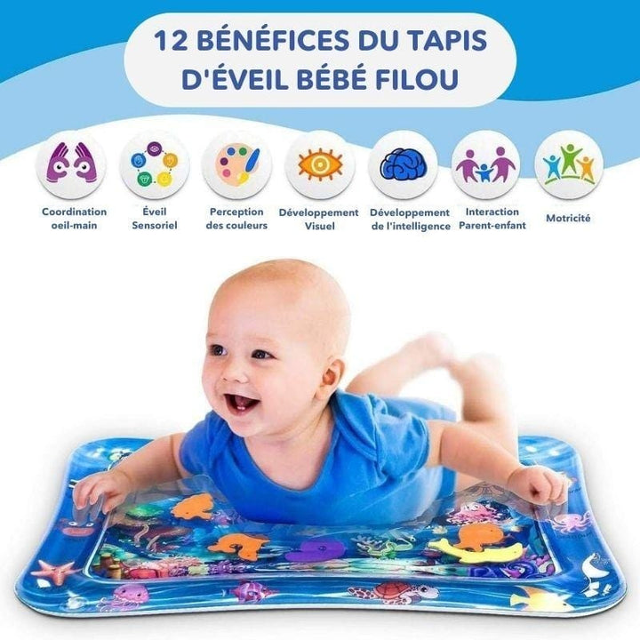 Peluche interactive Bibou, éléphant doux et musical, accompagne bébé dans son développement et ses découvertes.
