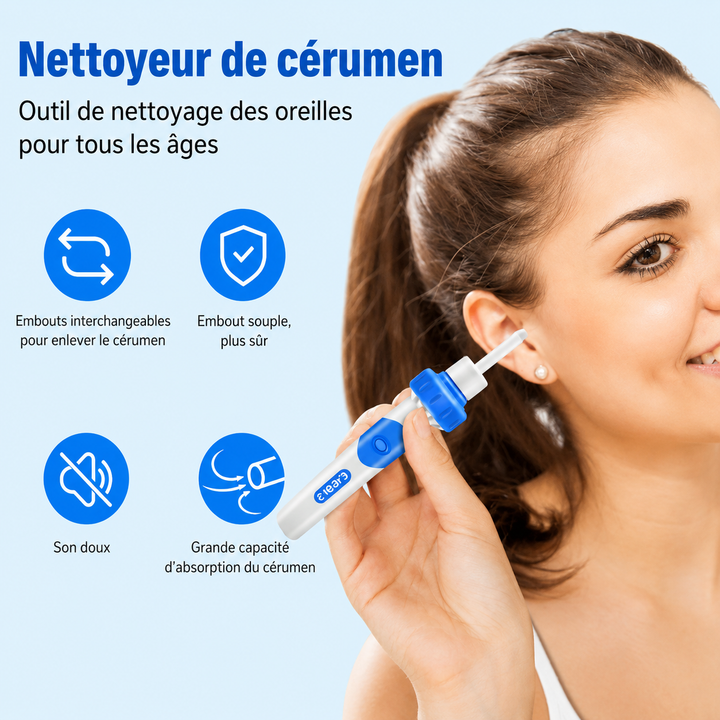 Aspirateur Oreilles - Nettoyage Sécurisé et Efficace