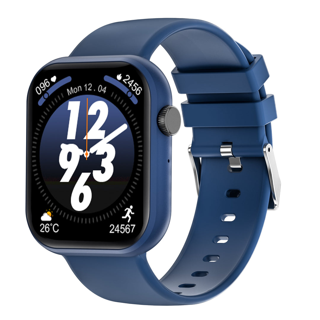 Montre connectée étanche unisexe pour le bien-être, avec suivi du cœur et du sommeil.