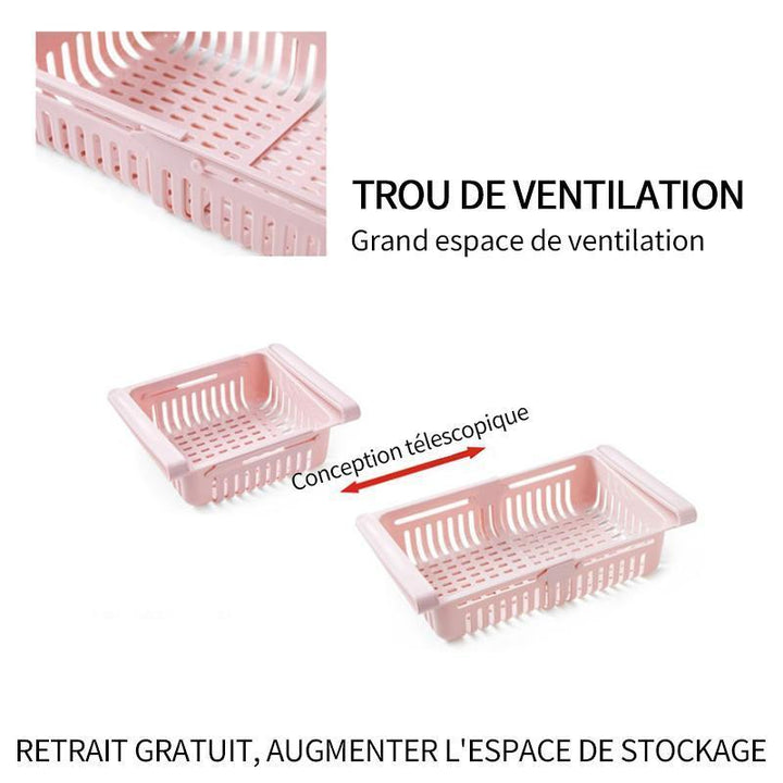 Rangement Cuisine Réfrigérateur Partition Rack